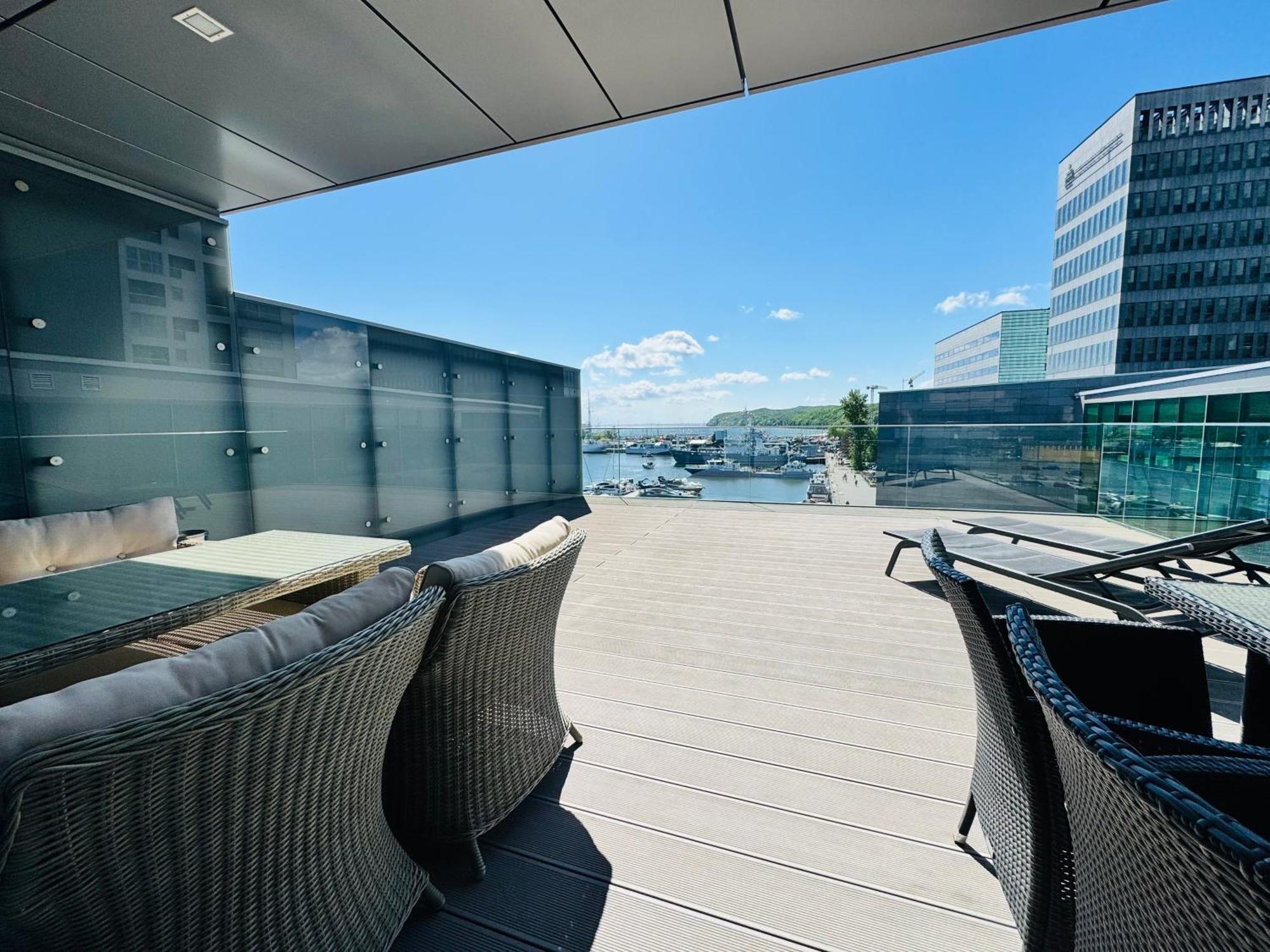 Apartament Faltom 26 Yacht Park Z Tarasem Gdynia Buitenkant foto
